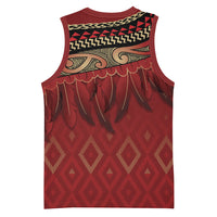 Aotearoa Maori Waikato Tainui Iwi Basketball Jersey Korowai Tukutuku Kaokao Motifs