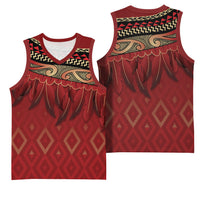 Aotearoa Maori Waikato Tainui Iwi Basketball Jersey Korowai Tukutuku Kaokao Motifs