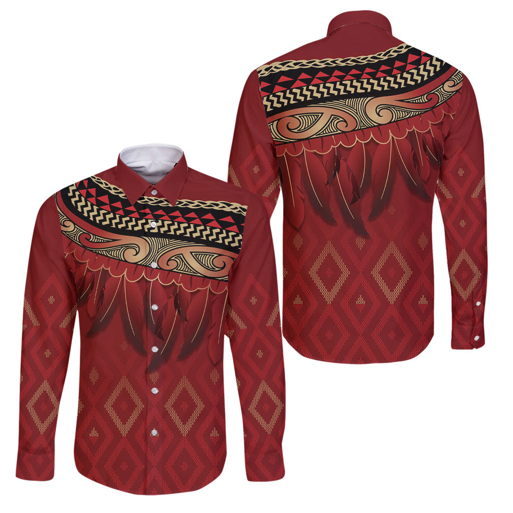 Aotearoa Maori Waikato Tainui Iwi Family Matching Off Shoulder Short Dress and Hawaiian Shirt Korowai Tukutuku Kaokao Motifs