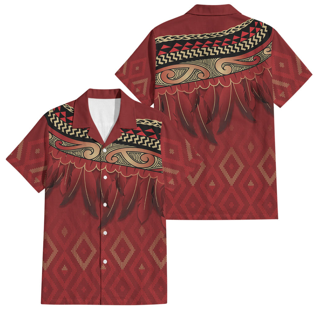 Aotearoa Maori Waikato Tainui Iwi Family Matching Summer Maxi Dress and Hawaiian Shirt Korowai Tukutuku Kaokao Motifs