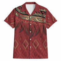 Aotearoa Maori Waikato Tainui Iwi Hawaiian Shirt Korowai Tukutuku Kaokao Motifs