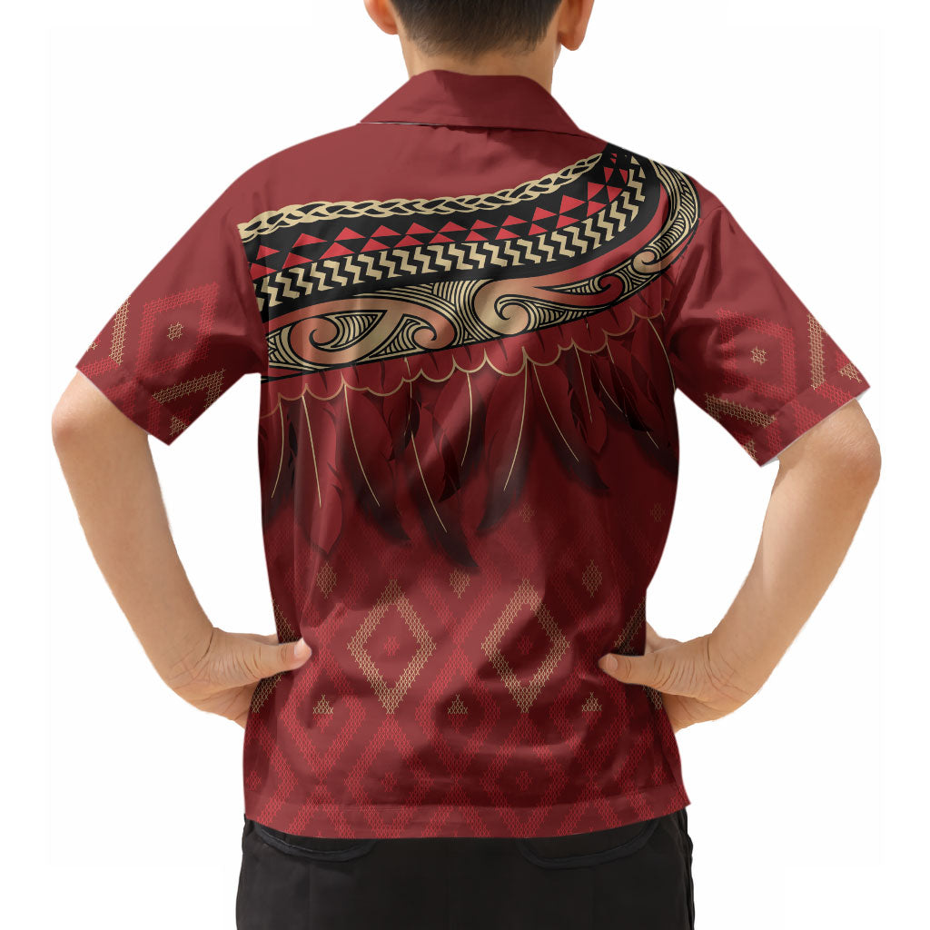 Aotearoa Maori Waikato Tainui Iwi Hawaiian Shirt Korowai Tukutuku Kaokao Motifs