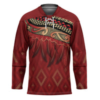 Aotearoa Maori Waikato Tainui Iwi Hockey Jersey Korowai Tukutuku Kaokao Motifs