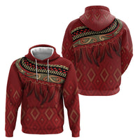 Aotearoa Maori Waikato Tainui Iwi Hoodie Korowai Tukutuku Kaokao Motifs
