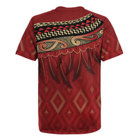 Aotearoa Maori Waikato Tainui Iwi Rugby Jersey Korowai Tukutuku Kaokao Motifs