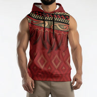 Aotearoa Maori Waikato Tainui Iwi Sleeveless Hoodie Korowai Tukutuku Kaokao Motifs