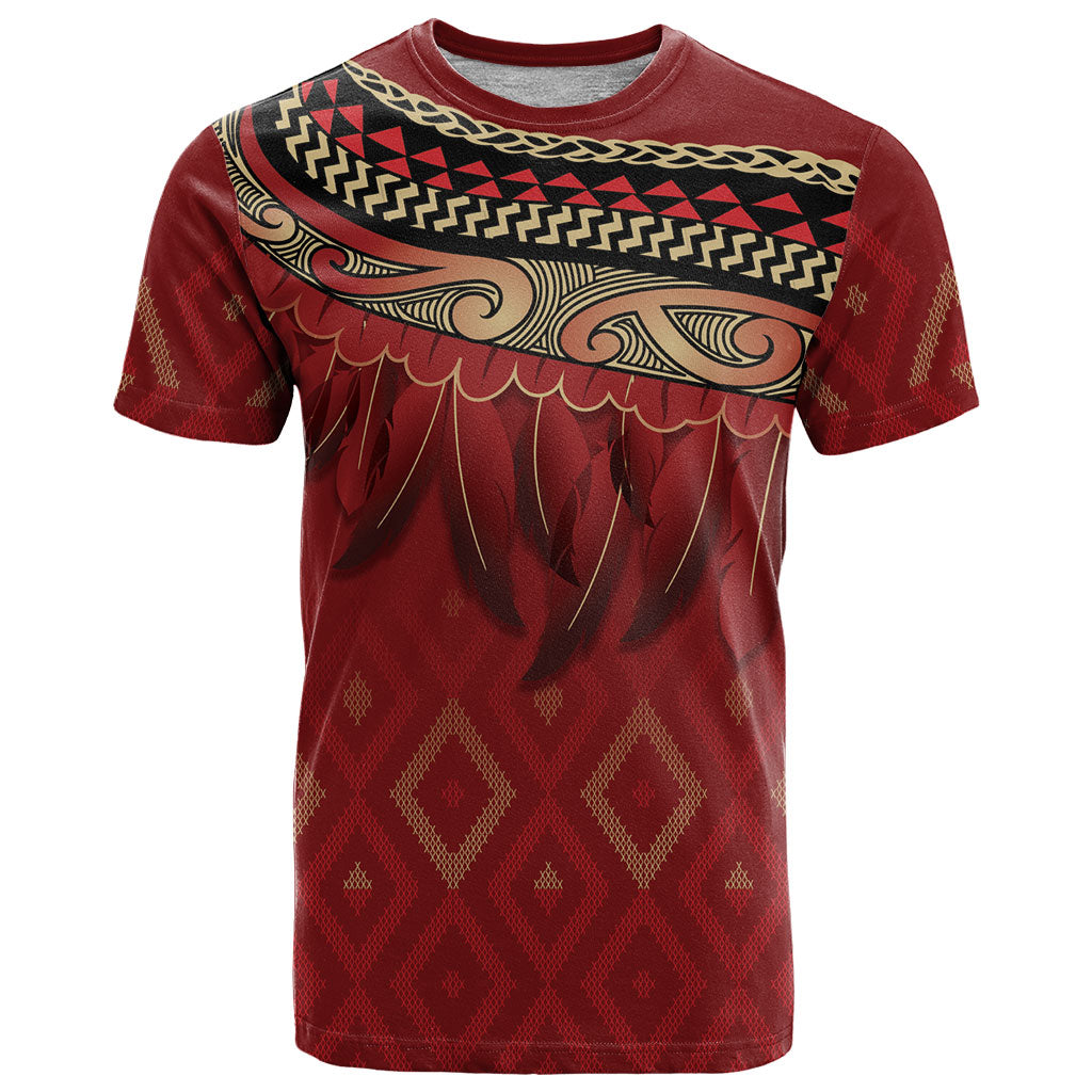 Aotearoa Maori Waikato Tainui Iwi T Shirt Korowai Tukutuku Kaokao Motifs
