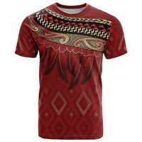 Aotearoa Maori Waikato Tainui Iwi T Shirt Korowai Tukutuku Kaokao Motifs