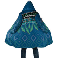 Aotearoa Maori Ngati Kahungunu Iwi Paua Blue Cloak Korowai Tukutuku Kaokao Motifs