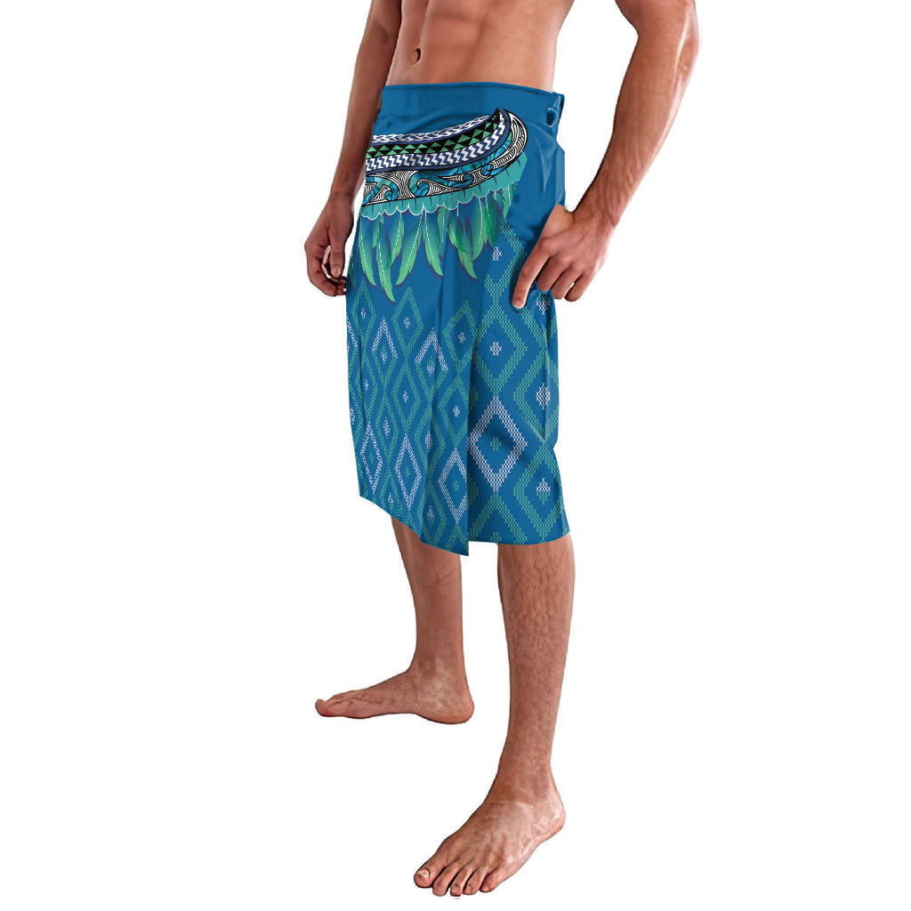 Aotearoa Maori Ngati Kahungunu Iwi Paua Blue Lavalava Korowai Tukutuku Kaokao Motifs