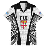 personalised-fiji-rugby-family-matching-off-shoulder-long-sleeve-dress-and-hawaiian-shirt-2023-world-cup-history-makers-white-ver