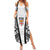 Personalised Fiji Rugby Summer Maxi Dress 2023 World Cup History Makers - White Ver LT7 Women White - Polynesian Pride