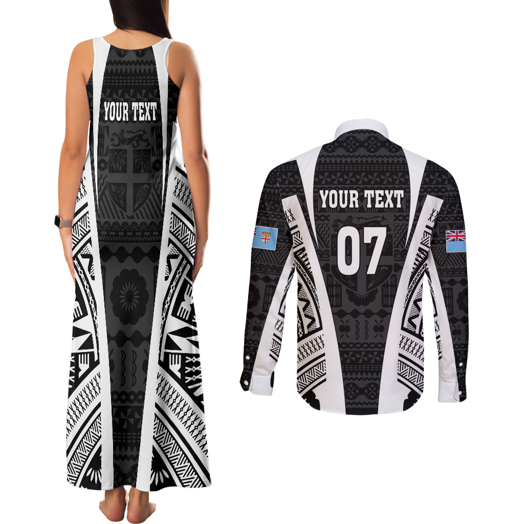 personalised-fiji-rugby-couples-matching-tank-maxi-dress-and-long-sleeve-button-shirts-2023-world-cup-history-makers-black-ver