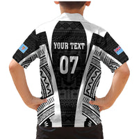 personalised-fiji-rugby-family-matching-mermaid-dress-and-hawaiian-shirt-2023-world-cup-history-makers-black-ver