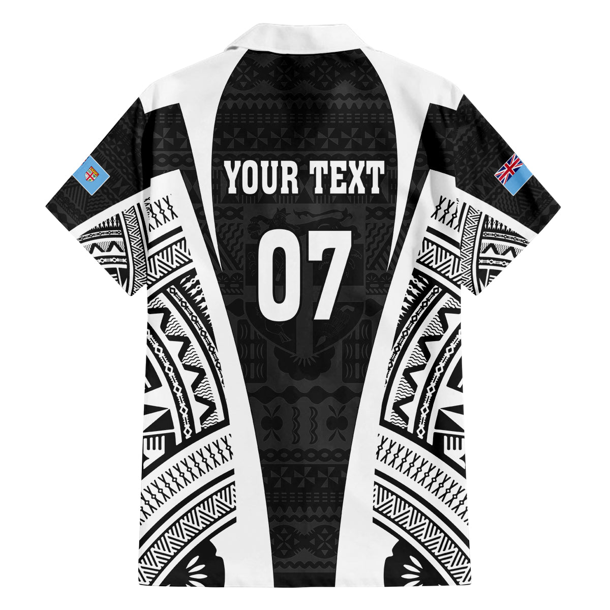 personalised-fiji-rugby-family-matching-off-shoulder-maxi-dress-and-hawaiian-shirt-2023-world-cup-history-makers-black-ver