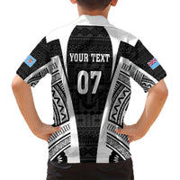 personalised-fiji-rugby-family-matching-short-sleeve-bodycon-dress-and-hawaiian-shirt-2023-world-cup-history-makers-black-ver