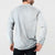 White Sunday Button Sweatshirt Plumeria Tatau Mix Tapa
