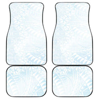 White Sunday Car Mats Plumeria Tatau Mix Tapa