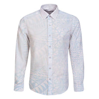 White Sunday Family Matching Mermaid Dress and Hawaiian Shirt Plumeria Tatau Mix Tapa