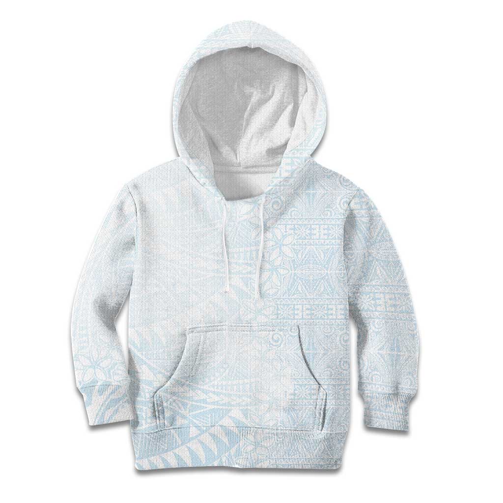 White Sunday Kid Hoodie Plumeria Tatau Mix Tapa LT7 Hoodie White - Polynesian Pride