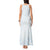 White Sunday Tank Maxi Dress Plumeria Tatau Mix Tapa