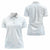 White Sunday Women Polo Shirt Plumeria Tatau Mix Tapa