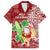 Hawaii Christmas Mele Kalikimaka Family Matching Off Shoulder Short Dress and Hawaiian Shirt Santa Claus LT7 Dad's Shirt - Short Sleeve Red - Polynesian Pride