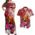 Papua New Guinea Christmas Couples Matching Off Shoulder Maxi Dress and Hawaiian Shirt Bird-of-Paradise Special LT7 Red - Polynesian Pride