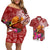 Papua New Guinea Christmas Couples Matching Off Shoulder Short Dress and Hawaiian Shirt Bird-of-Paradise Special LT7 Red - Polynesian Pride