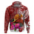 Papua New Guinea Christmas Hoodie Bird-of-Paradise Special LT7 Red - Polynesian Pride