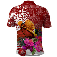 Papua New Guinea Christmas Polo Shirt Bird-of-Paradise Special LT7 - Polynesian Pride