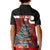 Personalised New Zealand Maori Christmas Kid Polo Shirt Xmas Fern Mix Kowhawhai