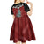 Personalised New Zealand Christmas Kid Short Sleeve Dress Xmas Fern and Kiwi Birds