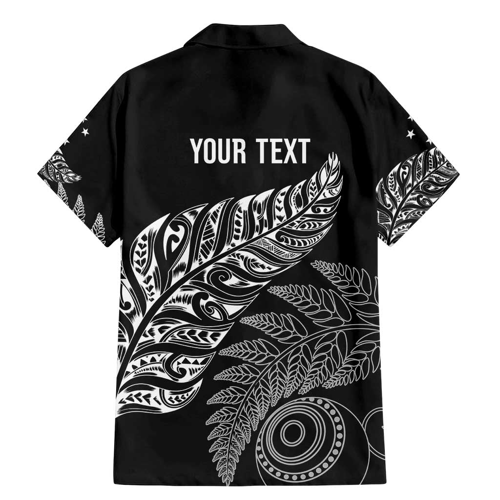 Aotearoa Personalized Lawn Bowls Maori Family Matching Mermaid Dress and Hawaiian Shirt New Zealand Black Tribal Silver Fern - Polynesian Pride