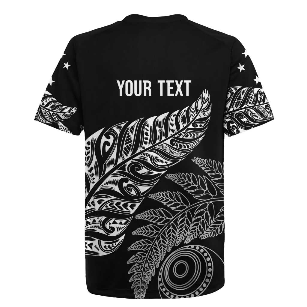 Aotearoa Personalized Lawn Bowls Maori Rugby Jersey New Zealand Black Tribal Silver Fern - Polynesian Pride