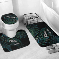 Aotearoa Personalized Lawn Bowls Maori Bathroom Set New Zealand Paua Shell Tribal Silver Fern - Polynesian Pride