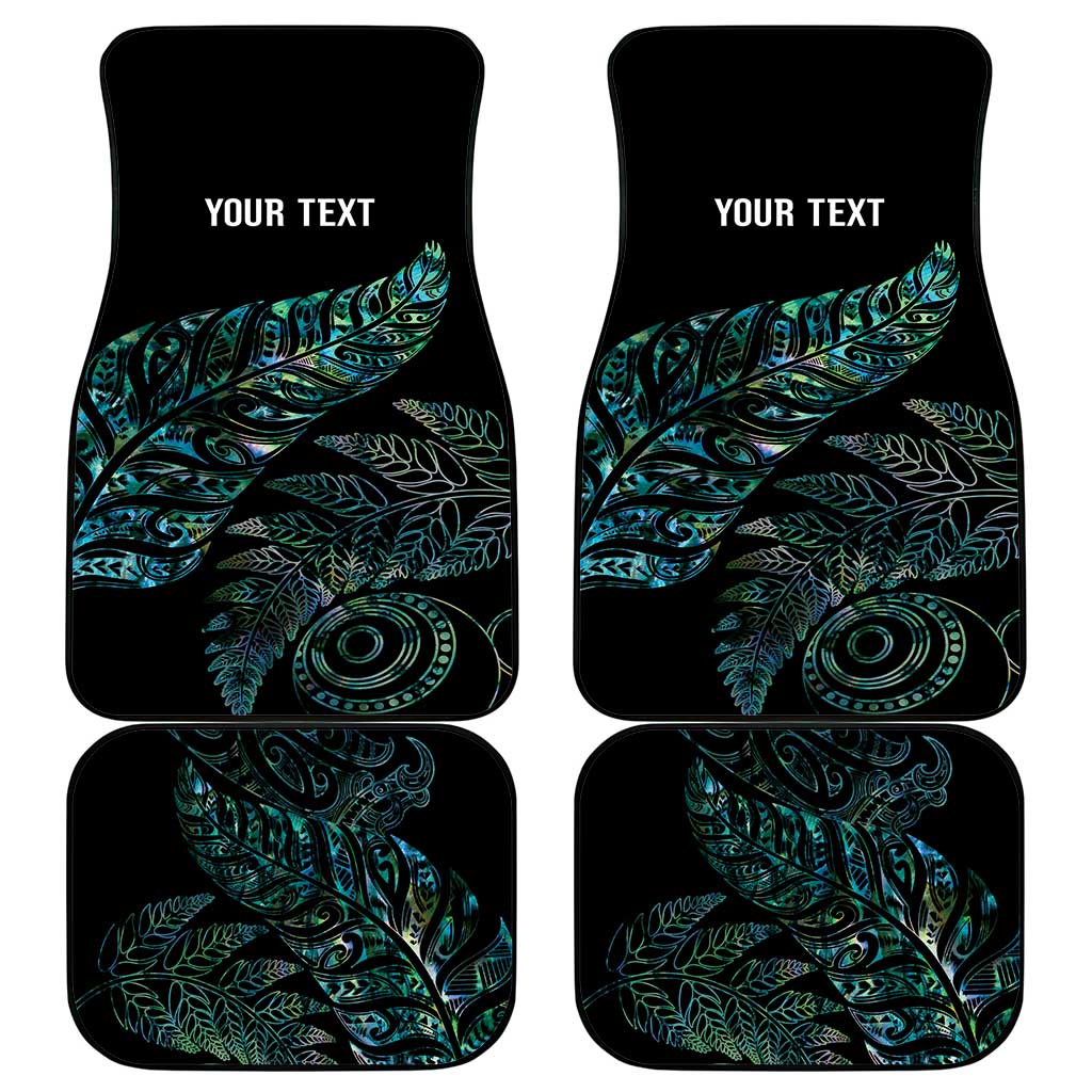 Aotearoa Personalized Lawn Bowls Maori Car Mats New Zealand Paua Shell Tribal Silver Fern - Polynesian Pride