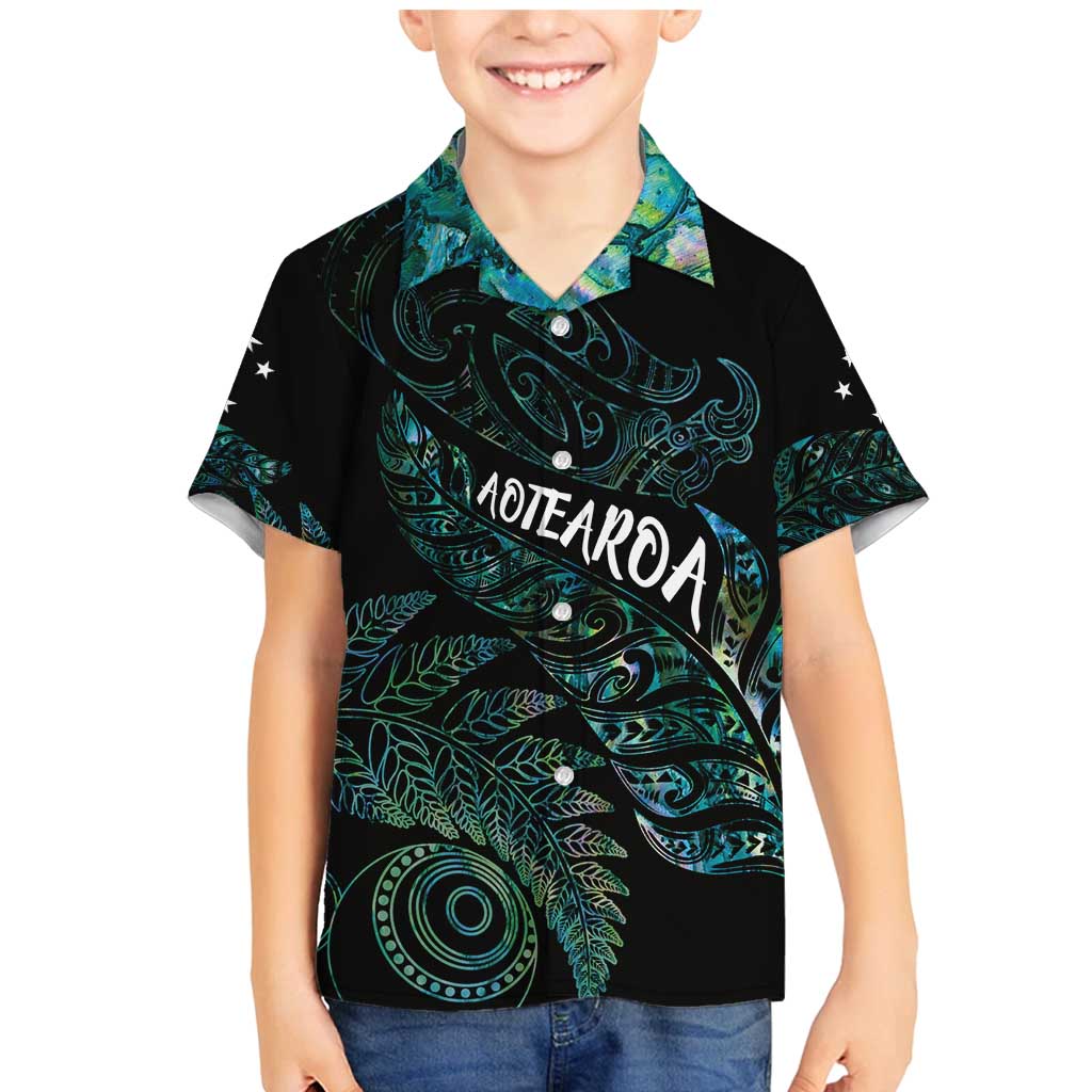 Aotearoa Personalized Lawn Bowls Maori Family Matching Mermaid Dress and Hawaiian Shirt New Zealand Paua Shell Tribal Silver Fern - Polynesian Pride