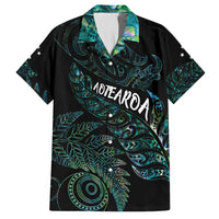 Aotearoa Personalized Lawn Bowls Maori Family Matching Puletasi and Hawaiian Shirt New Zealand Paua Shell Tribal Silver Fern - Polynesian Pride