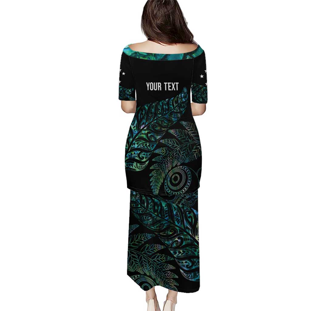 Aotearoa Personalized Lawn Bowls Maori Puletasi New Zealand Paua Shell Tribal Silver Fern - Polynesian Pride