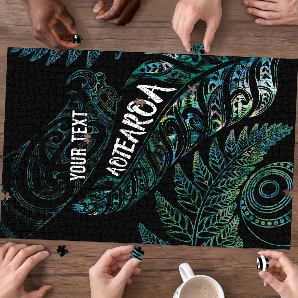 Aotearoa Personalized Lawn Bowls Maori Puzzle New Zealand Paua Shell Tribal Silver Fern - Polynesian Pride