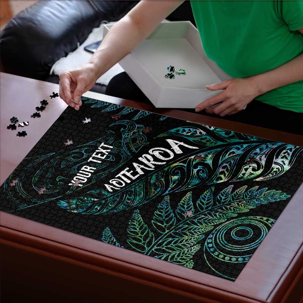 Aotearoa Personalized Lawn Bowls Maori Puzzle New Zealand Paua Shell Tribal Silver Fern - Polynesian Pride