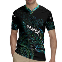 Aotearoa Personalized Lawn Bowls Maori Rugby Jersey New Zealand Paua Shell Tribal Silver Fern - Polynesian Pride