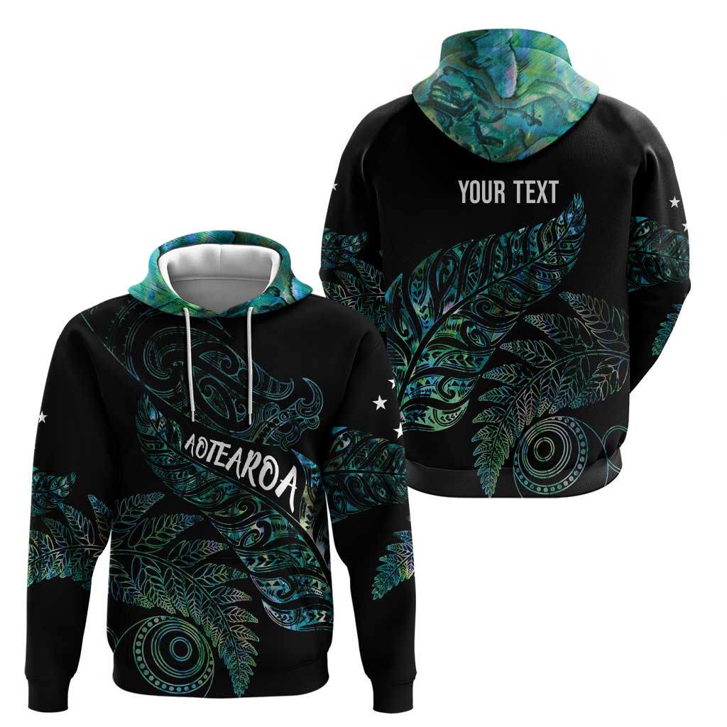 Aotearoa Personalized Lawn Bowls Maori Zip Hoodie New Zealand Paua Shell Tribal Silver Fern - Polynesian Pride