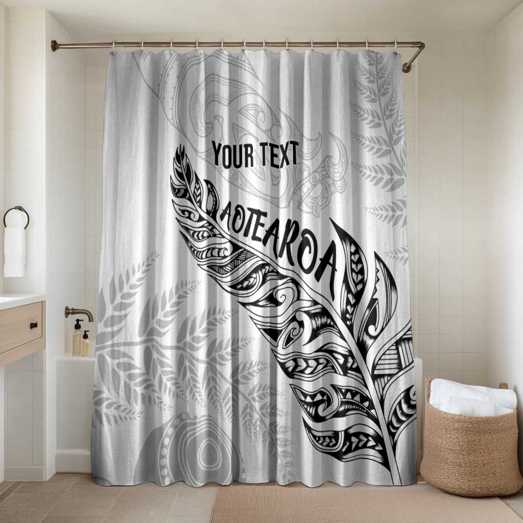 Aotearoa Personalized Lawn Bowls Maori Bathroom Set New Zealand White Tribal Silver Fern - Polynesian Pride