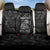 Personalised Maori Waitangi Back Car Seat Cover New Zealand Silver Fern Mix Kowhai Flowers LT7 One Size Black - Polynesian Pride