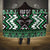 Personalised Taniko Motifs Aotearoa Hooded Blanket Waitangi Kowhaiwhai Kiwi - Green