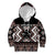 Personalised Taniko Motifs Aotearoa Kid Hoodie Waitangi Kowhaiwhai Kiwi - Mocha
