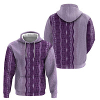Vintage Violet Hawaiian Traditional Kapa Mix Flowers Lei Hoodie LT7 - Polynesian Pride