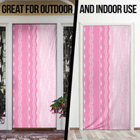 Vintage Pink Hawaiian Traditional Kapa Mix Flowers Lei Door Cover LT7 - Polynesian Pride